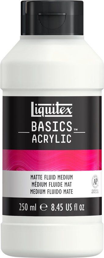 Liquitex 1041005 Basics Vloeibaar Mat Medium 250 ml
