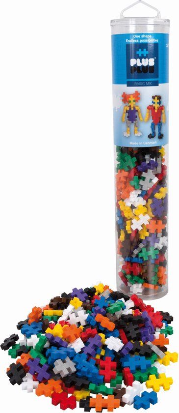 Plus-Plus - Basic Mix Tube - 240 Delige Bouwset - Constructiespeelgoed