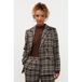 Ydence geruite blazer - bruin