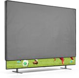 kwmobile TV hoes voor 75" TV cover - Beschermhoes voor televisie - Lichtgrijs