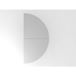 Hammerbacher Table d'appoint 1/2 cercle 160x80 cm série J