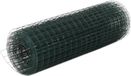 Grillage pour poules 25x0,5 m acier avec revêtement PVC vert
