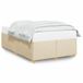 vidaXL Bedframe 120x190 cm Crème Stof
