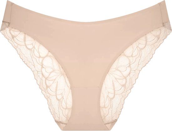 Triumph Body Make-Up Illusion Lace Highleg Tai Women's Briefs - Beige - Size 42