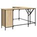 Bureau 141x141x75 cm bois composite couleur chêne sonoma