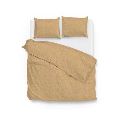 Zo!Home Lino Dekbedovertrek - 200 x 220 cm - Geel - Katoen