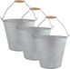Esschert Design Zinken emmer - 3x stuks - 9,5 liter