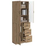 vidaXL Kastenset 2 st Artisanaal eiken Bewerkt hout