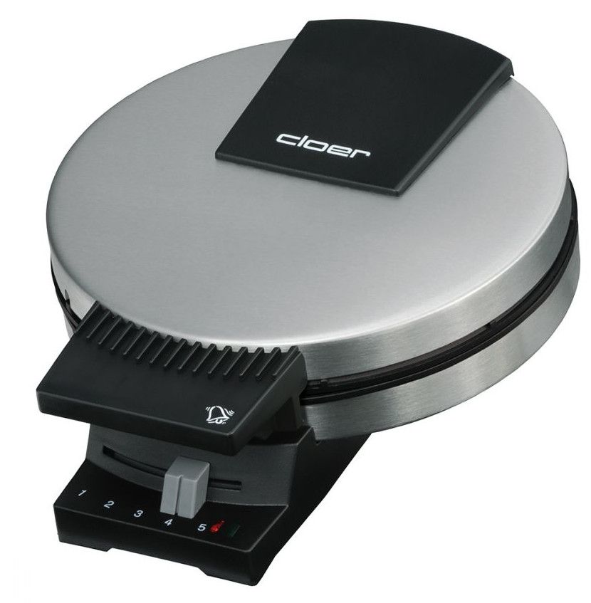 Cloer 189 Wafelijzer - 930W - Zwart/RVS