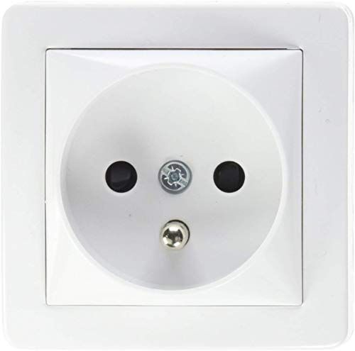 SCHNEIDER ELECTRIC ALB62273P Alrea stopcontact, 2-polig, met aarde, wit