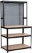 Benson Établi robuste - bois et acier - 180x90x60 cm - avec panneau à outils et espace de rangement