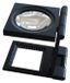 Loupe de comptage de fils, grossissement 10x, pliable, avec étui