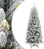 vidaXL - Sapin de Noël artificiel - Blanc - 240 cm