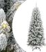 vidaXL - Sapin de Noël artificiel - Blanc - 240 cm