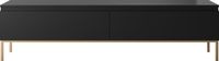 Selsey Bemmi - RTV 175 cm - Zwart met gouden poten