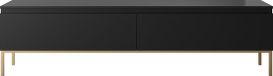 Selsey Bemmi - RTV 175 cm - Zwart met gouden poten