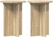 vidaXL Plantenstandaard 2 st sonoma eiken ø29,5 x 40 cm bois travaillé