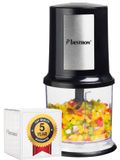 Merkloos Hakmolen Elektrisch - 500 ml - 400 W - 2 RVS messen - Zwart