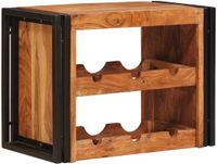 vidaXL Wijnrek Bruin 60 x 45 x 33 cm Massief Acacia Hout