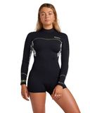Roxy 2025 Dames Swell Series 2mm Lange Mouwen Rug Ritssluiting Wetsuit - Multicolor