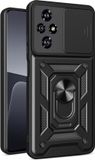 Techsuit Hoesje geschikt voor HONOR 200 Pro - Camshield Back Cover - Zwart
