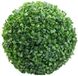 Plante artificielle verte, boules de buis décoratives avec texture de feuilles, adaptées à la décoration de fête (15 cm)