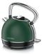 Arendo bouilloire VINTAGE, 1,7 litre, design rétro, 2200 W, réglage de température 40-100 °C, vert