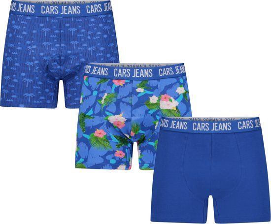 Cars Jeans Boxers MEYSE 3 Pack Jr. - Jongens - Navy - Dierenprint - Maat 152