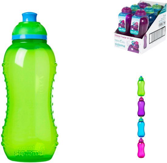 Sistema Twist 'n Sip Drinkfles - 330ml - Blauw