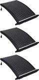 vidaXL Zwembadverwarmingspaneel solar 3 st gebogen 110x65 cm
