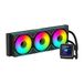 ABYSM Gaming Ocean 360 Black ARGB, refroidissement liquide, avec écran LCD de 7,1 cm (2,8 pouces), pour la surveillance de la température du processeur, de la vitesse du ventilateur et d'autres paramètres
