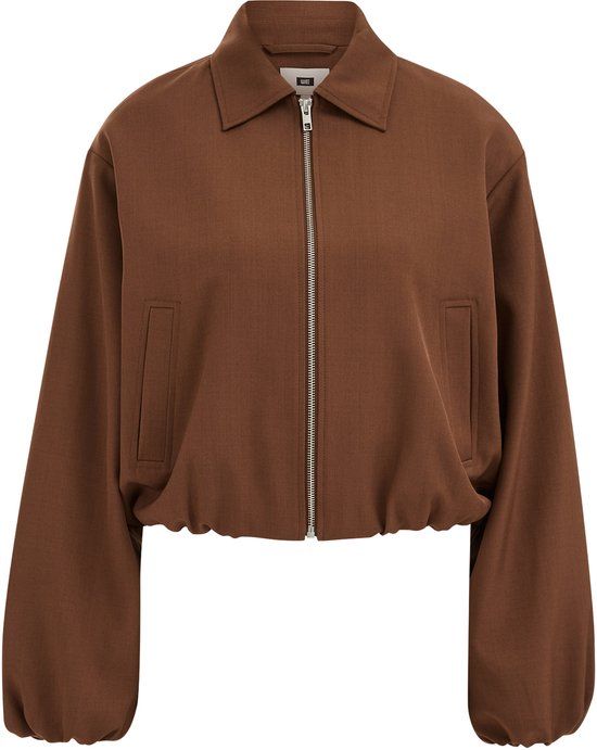 WE Fashion Dames bomberjack Bruin S