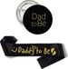 4thePerfectParty Daddy to Be Sjerp en Button Set - Zwart met Gouden Tekst