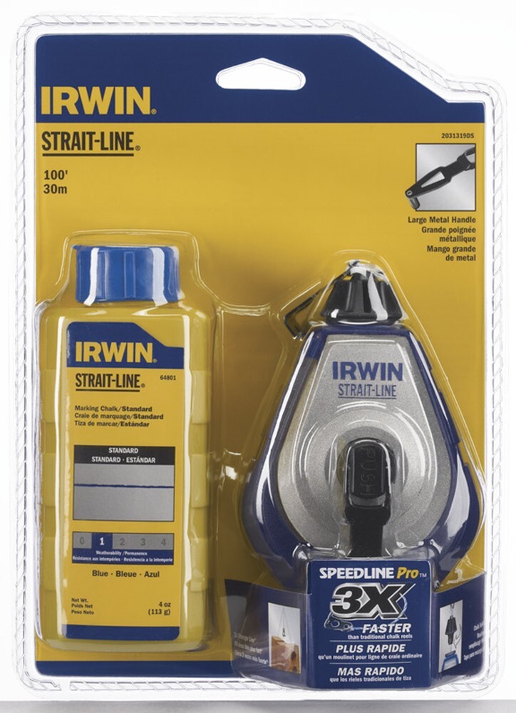 IRWIN 10507682 Speedline Pro Slaglijnmolenset - Blauw - 30m