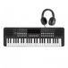 Gear4music VISIONKEY-2 49-toets Draagbaar Keyboard, Zwart, Koptelefoonset