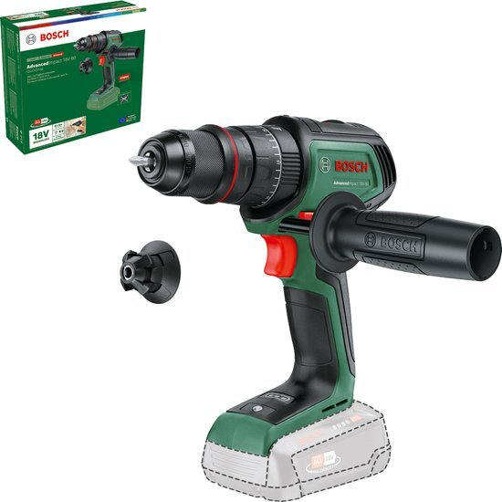 Bosch AdvancedImpact 18V-80 QuickSnap baretool - Accuklopboorschroevendraaier - Inclusief Magnetische schroefhouder, 13 mm boorhouder, schroefbit - Exclusief accu en lader