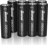 Piles rechargeables AA - 8 pièces - 2800 mAh - Ni-MH