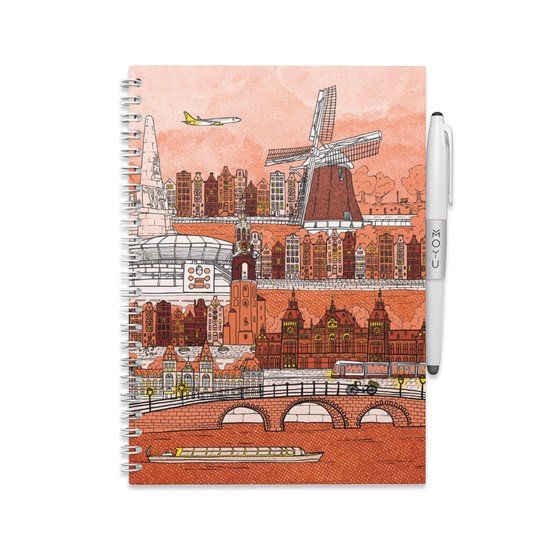 MOYU Uitwisbaar Notitieboek A5 - Amsterdam Editie - Softcover