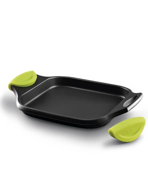 Castey F3-IP45 - Bakplaat - Rechthoek - Zwart/Groen - Aluminium - 43x28cm