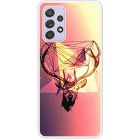 Samsung Bedrukt siliconen hoesje compatibel met Galaxy A72 4G Cerf Hipster