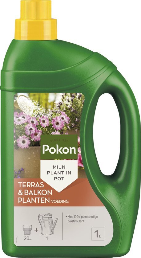 Pokon Plantenvoeding - (Terras & balkon, vloeibaar, 1 liter