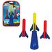 Paul Günther 1557 Mini Hand Pump Rocket - Incl. 3 Foam Rockets - For Kids From 4 Years Old - Multicolor