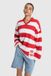 Alix the Label block stripe polo sweater