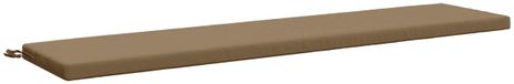 vidaXL - Bankkussen - SOEST - 100% Polyester - Taupe - 180 x 40 x 5 cm