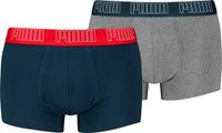 Puma Boxer Trunk Boxershorts Heren Navy / Grey Melange Set van 2