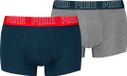 Puma Boxer Trunk Boxershorts Heren Navy / Grey Melange Set van 2