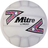 Mitre Ultragrip Netbal - club wedstrijdbal wit zwart paars maat 4