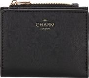 Charm London Birmingham Portemonnee Dames - Wallet met meerdere vakken - Portefeuille van Imitatieleder - Zwart