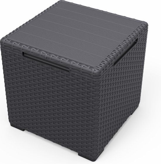 Keter Vigo Opbergtafel - 37x37x37 cm - Antraciet