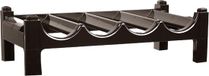 PLASTICFORTE Casier à vin - empilable - marron - plastique - 23 x 43 x 13 cm